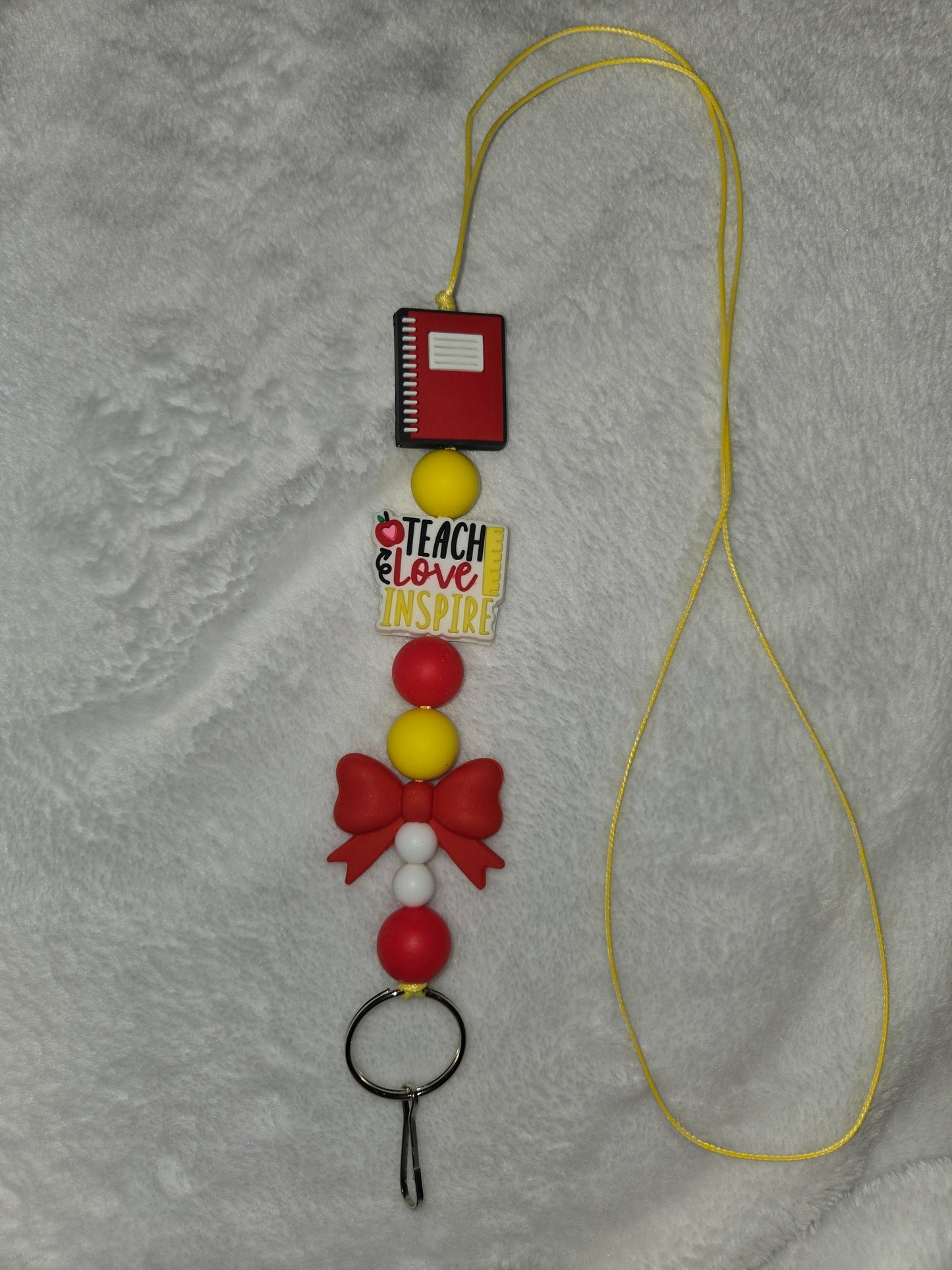 Lanyard with teach,love,inspire
