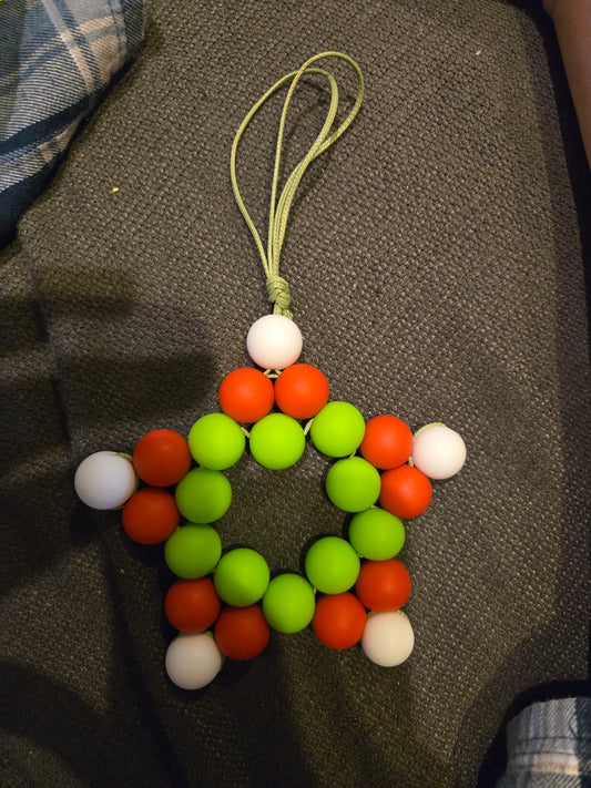 Beaded star ornament/decoration