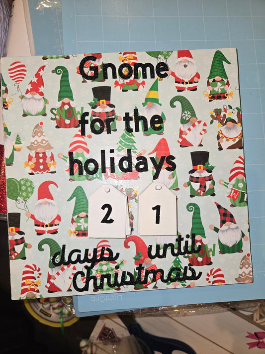 Christmas countdown board