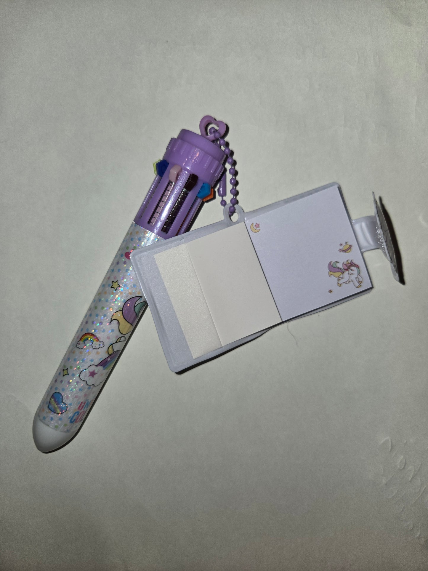 Multicolor ink pen with character